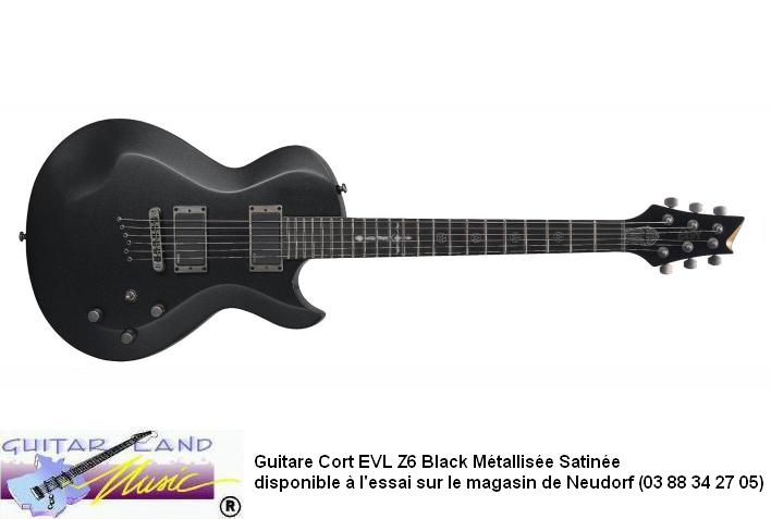 Guitare Cort EVL Z6 Noir Satin Metallise